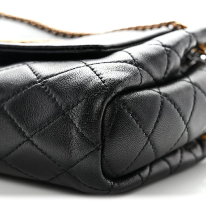 Saint Laurent Lambskin Quilted Monogram Mini Nolita Black 10 of 11