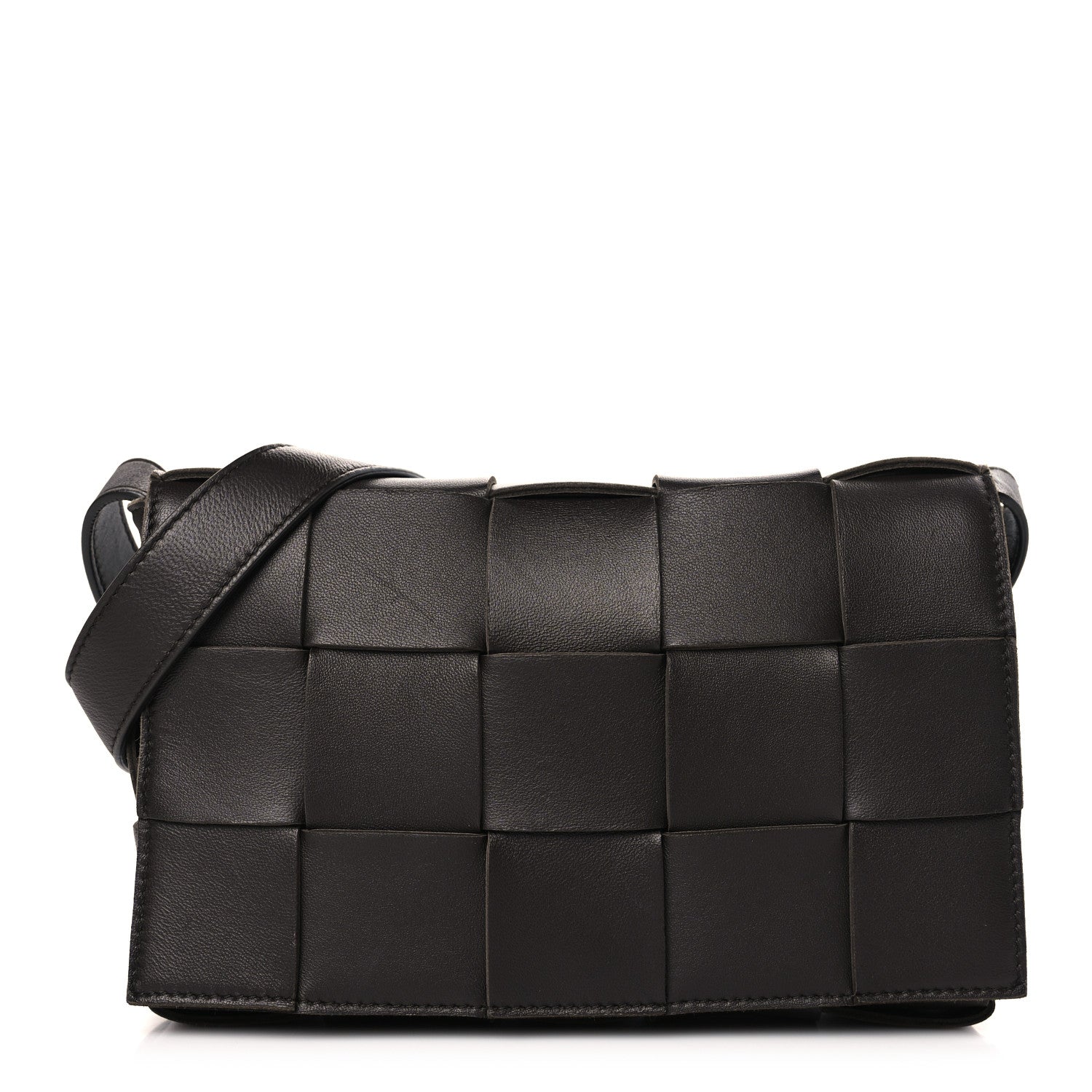 Bottega Veneta Lambskin Maxi Intrecciato Cassette Crossbody Bag Fondant 1 of 9