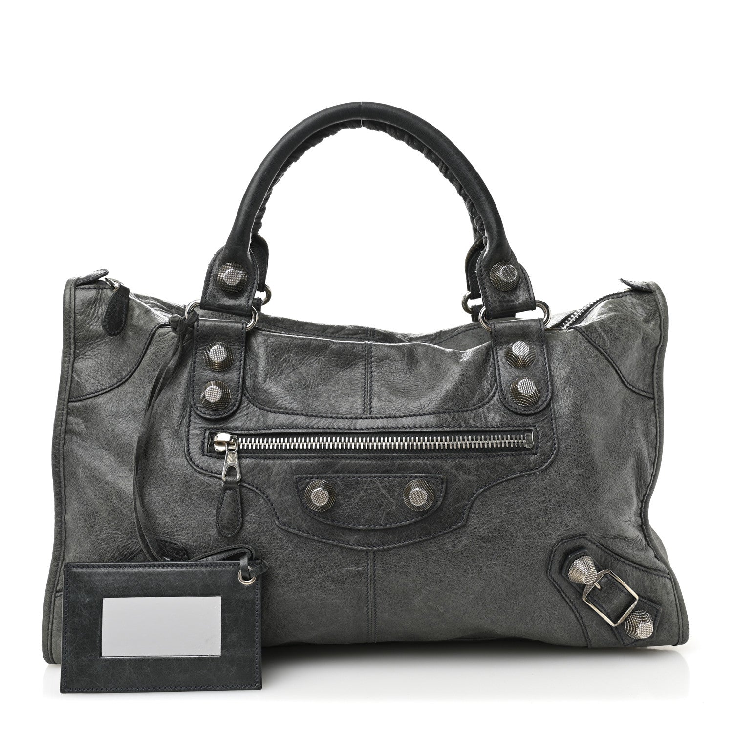 Balenciaga Agneau Giant 21 Silver Hardware Work Anthracite 3 of 13