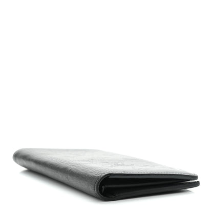 Louis Vuitton Calfskin Monogram Shadow Brazza Wallet Black 4 of 8