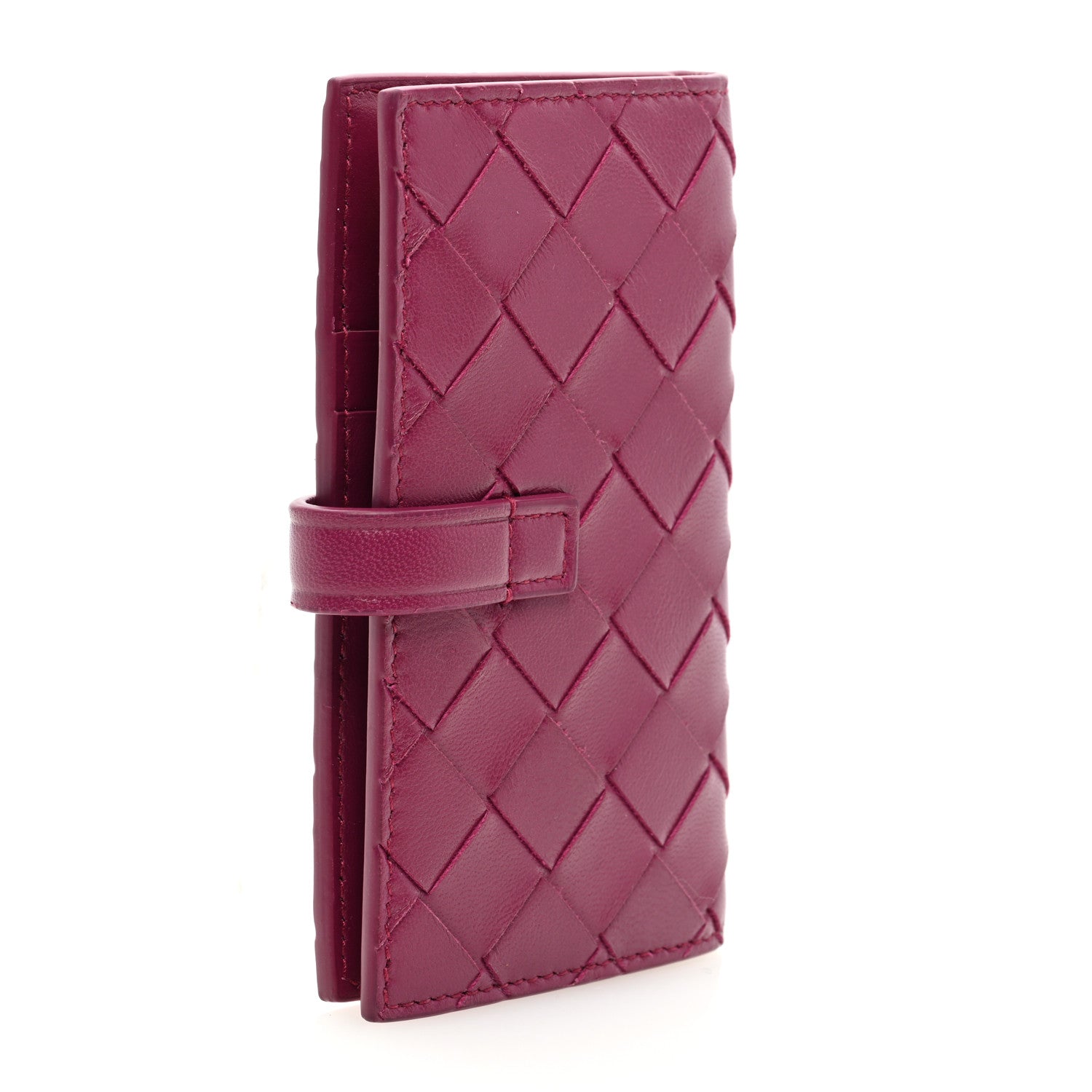 Bottega Veneta Nappa Intrecciato Key Holder Amaranto 3 of 6