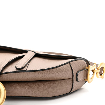 Christian Dior Grained Calfskin Saddle Bag Warm Taupe 10 of 11