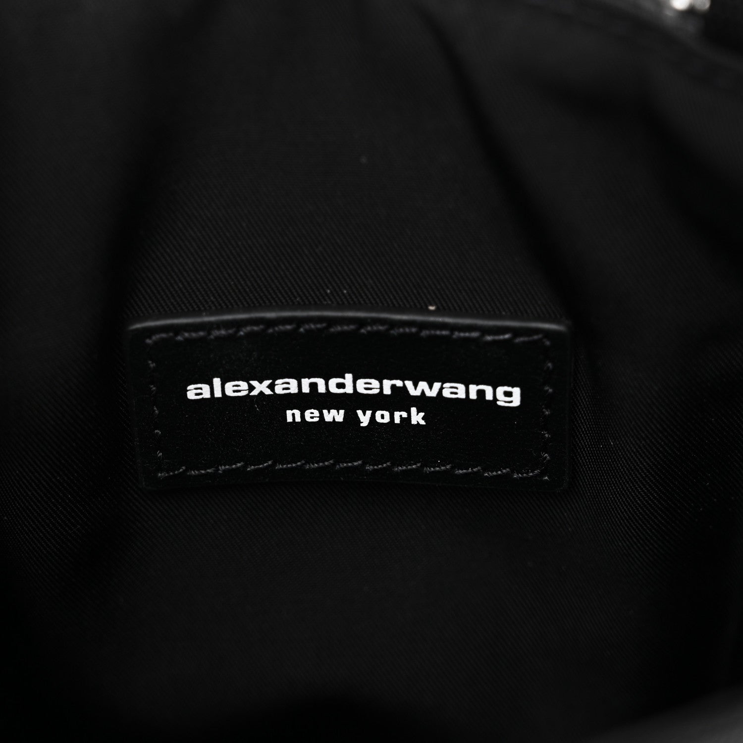 Alexander Wang Mesh Crystal Rhinestone Quilted Heiress Tote Black White 6 of 10