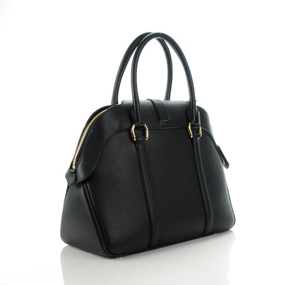 Burberry Derby Calfskin Medium Milverton Satchel Black 3 of 7