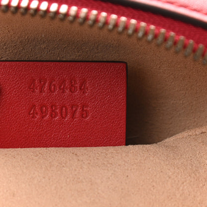 Gucci Calfskin Matelasse GG Marmont Belt Bag 85 34 Hibiscus Red 7 of 11