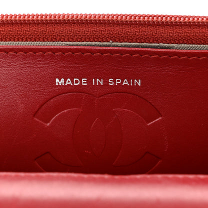 Chanel Calfskin Quilted Cambon Wallet On Chain WOC Red 7 of 13