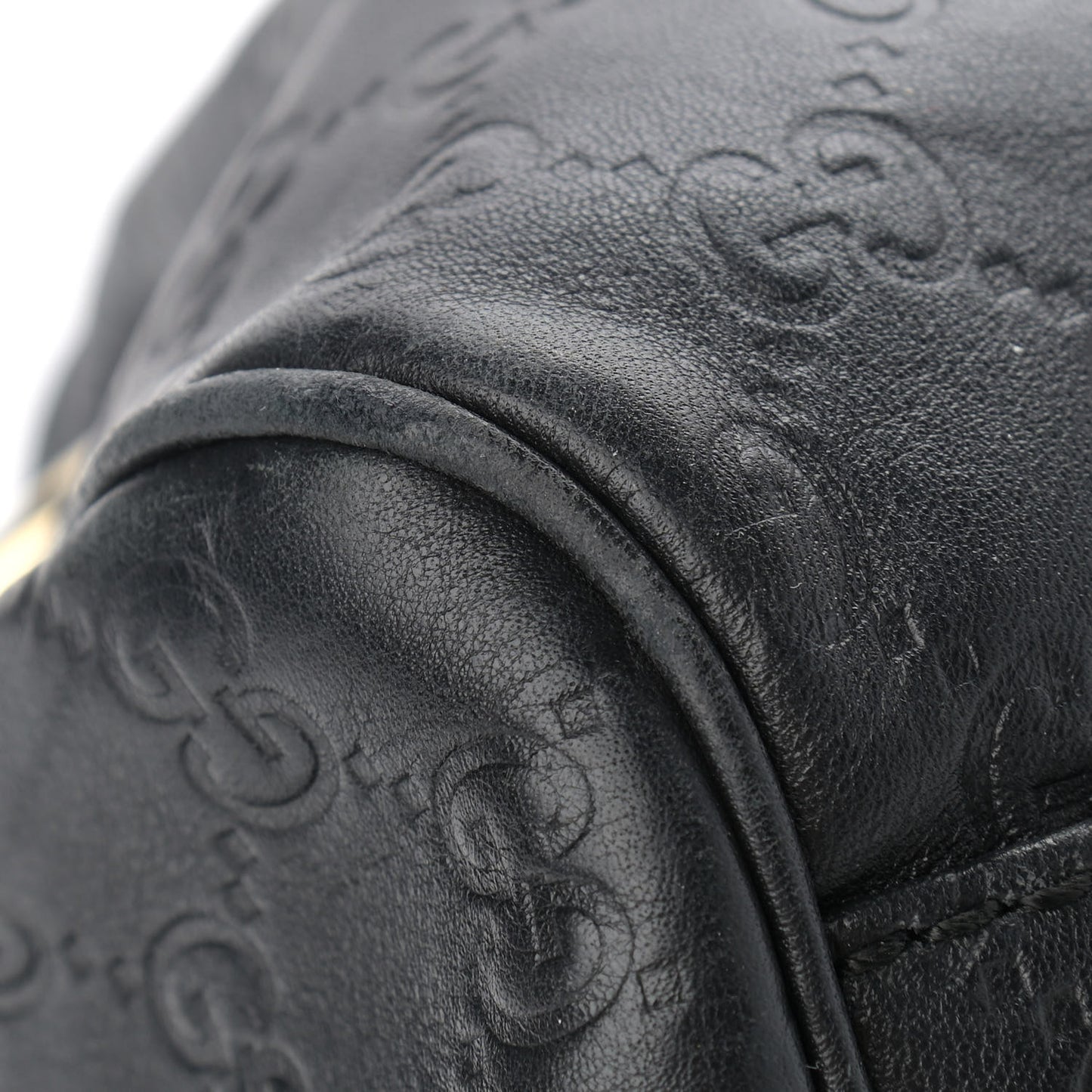 Guccissima Medium Sukey Boston Black