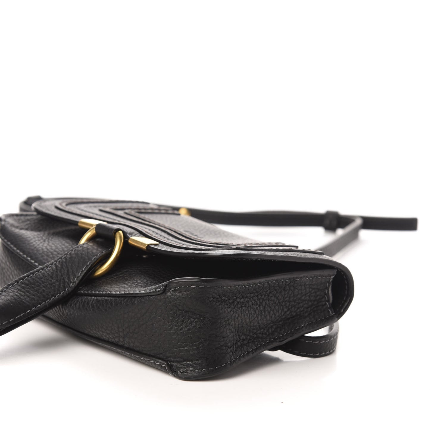 Calfskin Marcie Convertible Belt Bag Black