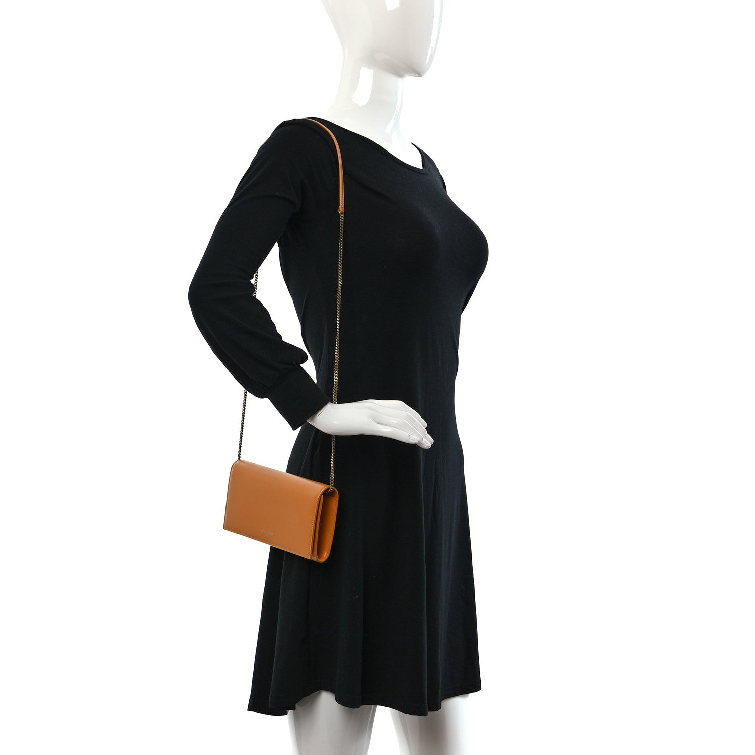 Saint Laurent Smooth Calfskin Mini Paris Bag Mustard 2 of 10