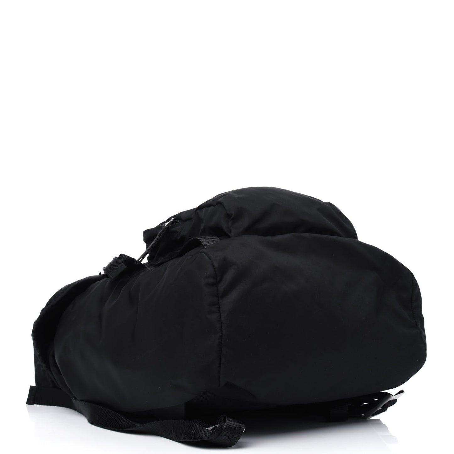 Tessuto Nylon Montagna Double Buckle Backpack Black