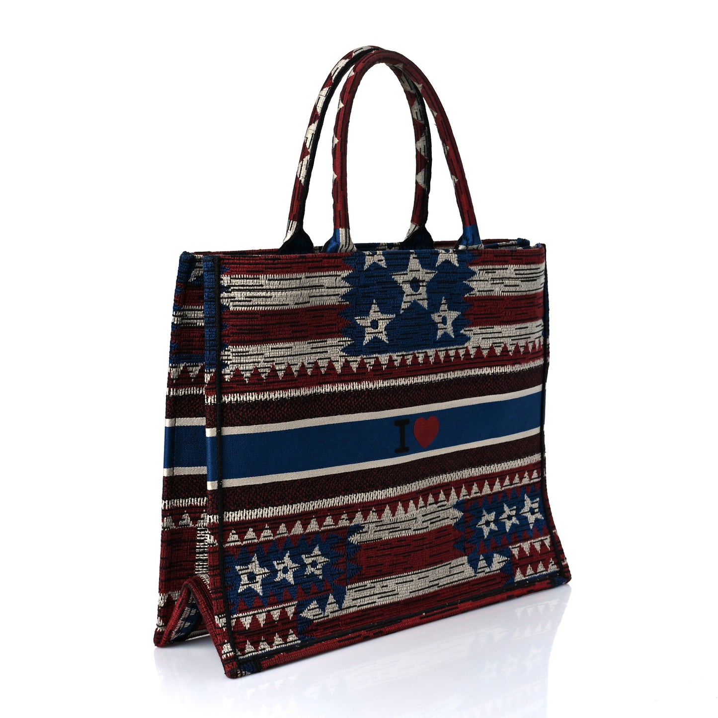 Canvas Embroidered Exclusive US Book Tote Multicolor