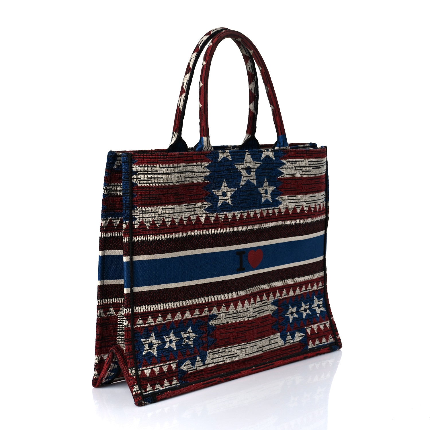 Christian Dior Canvas Embroidered Exclusive US Book Tote Multicolor 3 of 10