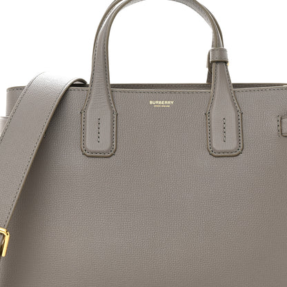 Burberry Derby Calfskin House Check Medium Banner Tote Taupe Brown 8 of 10