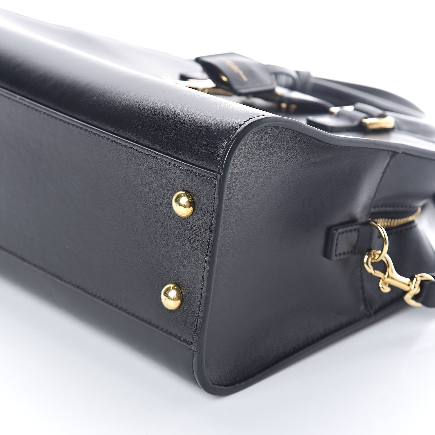 Saint Laurent Calfskin Monogram Baby Cabas Black 9 of 9