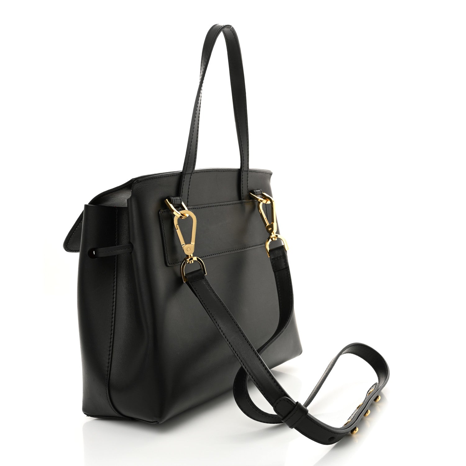 Mansur Gavriel Calfskin Mini Lady Bag Black Flamma 3 of 13