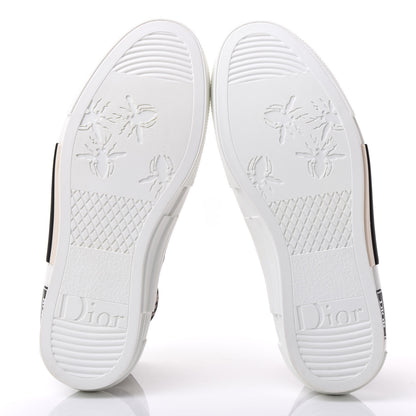 Christian Dior Canvas Leopard Print Mens B23 High Top Sneakers 40 White 5 of 9