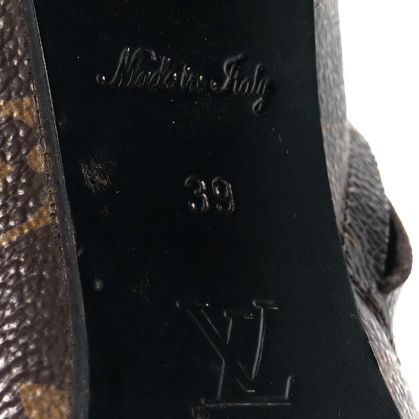 Patent Calfskin Monogram Star Trail Ankle Boots 39 Black