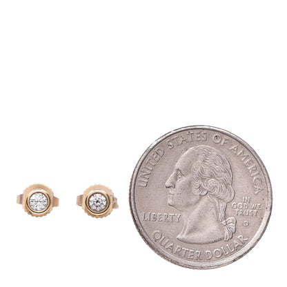 Tiffany 18K Yellow Gold Diamond .16ctw Elsa Peretti Diamonds By The Yard Earrings 2 of 7