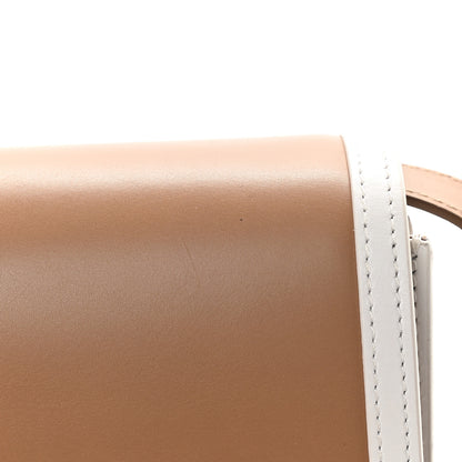 Burberry Smooth Calfskin Monogram Medium TB Bag Chalk White Camel 13 of 13