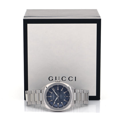 Gucci Stainless Steel 40mm GG2570 Quartz Watch Blue 5 of 5