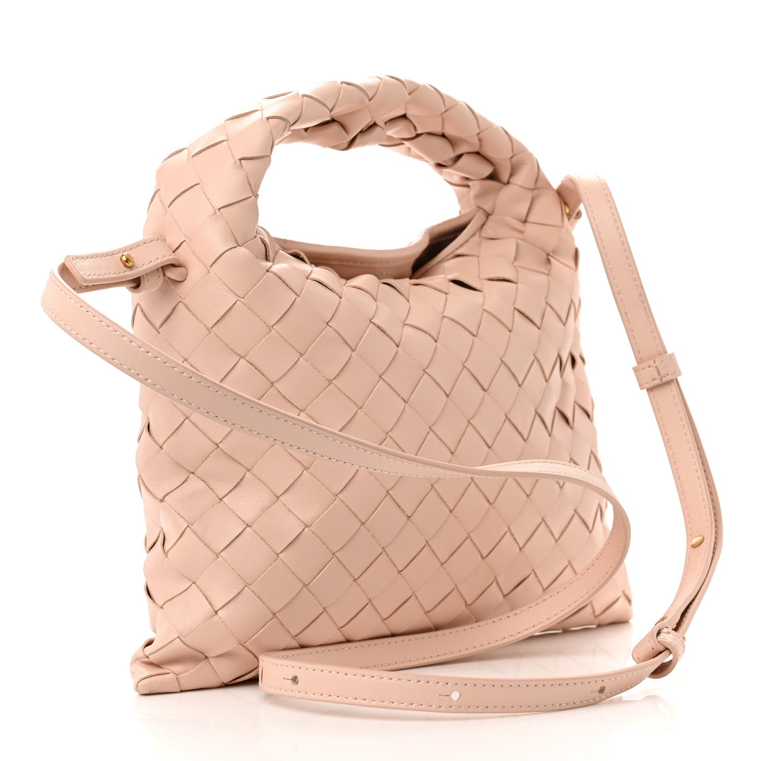Bottega Veneta Calfskin Intrecciato Mini Hop Lotus 3 of 10