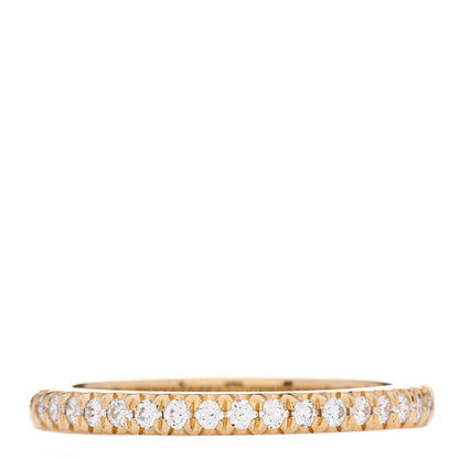 Tiffany 18K Yellow Gold Diamond Soleste Half Eternity Band Ring 49 5 1 of 4