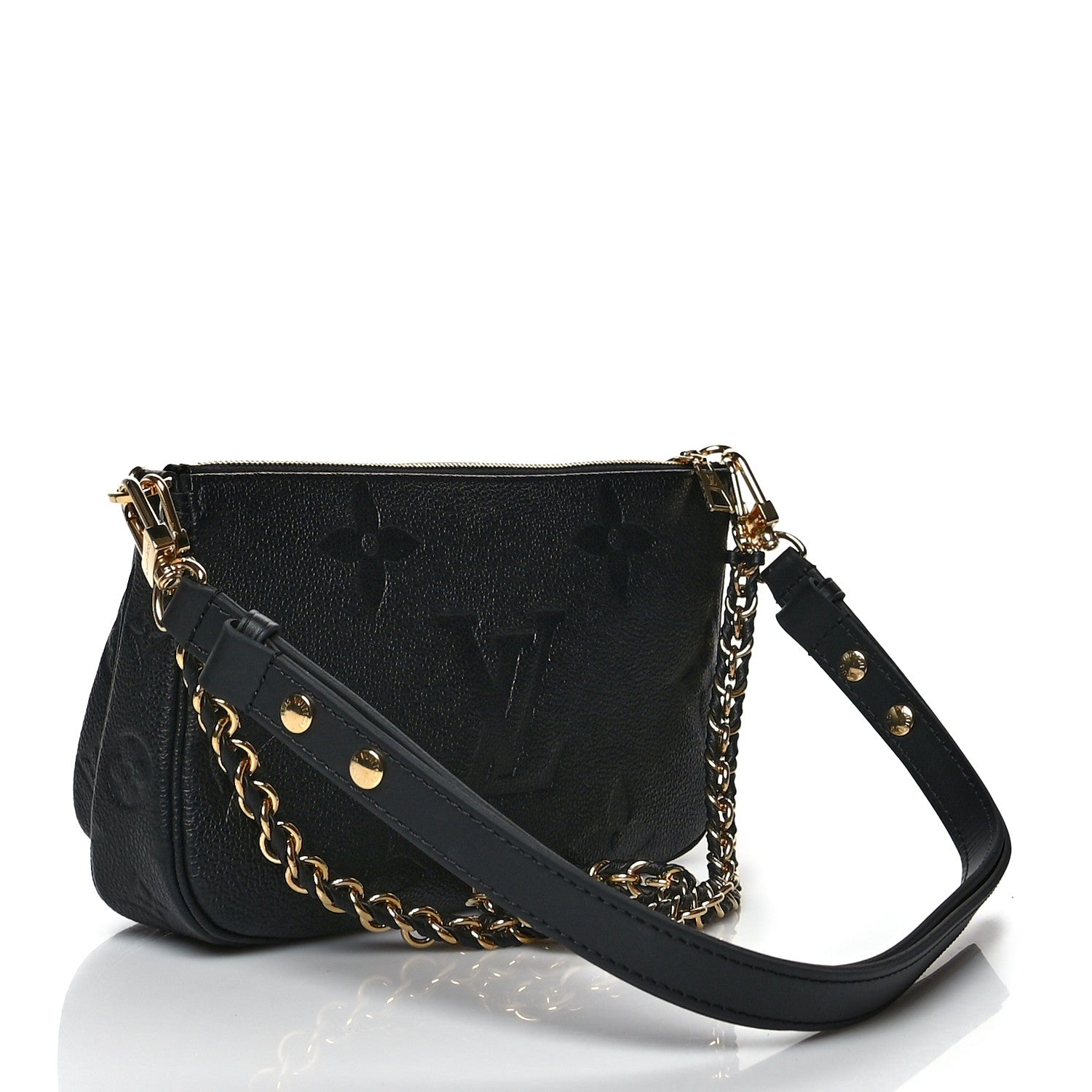 Louis Vuitton Empreinte Monogram Giant Multi Pochette Accessories Black 3 of 10