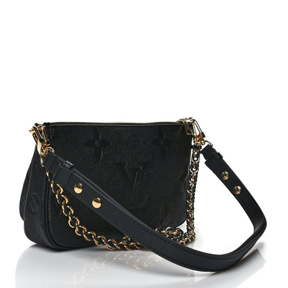 Louis Vuitton Empreinte Monogram Giant Multi Pochette Accessories Black 3 of 10