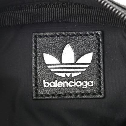 Balenciaga X ADIDAS Agneau Arena Trefoil Logo Messenger Bag Black White 6 of 8