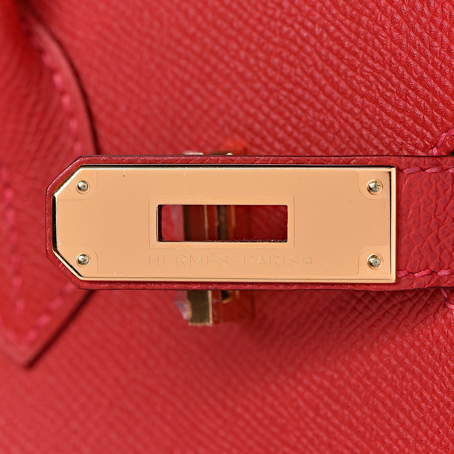 Epsom Birkin 30 Rouge Casaque