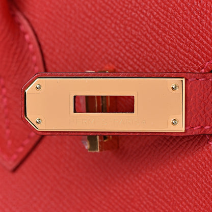 Hermes Epsom Birkin 30 Rouge Casaque 8 of 49
