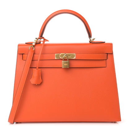 Hermes Epsom Kelly Sellier 32 Feu 1 of 10