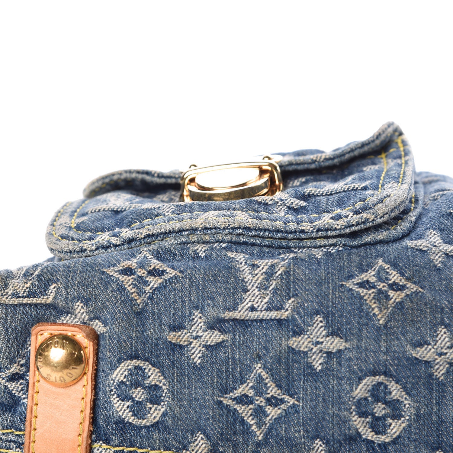 Louis Vuitton Monogram Denim Baggy PM Blue 15 of 17
