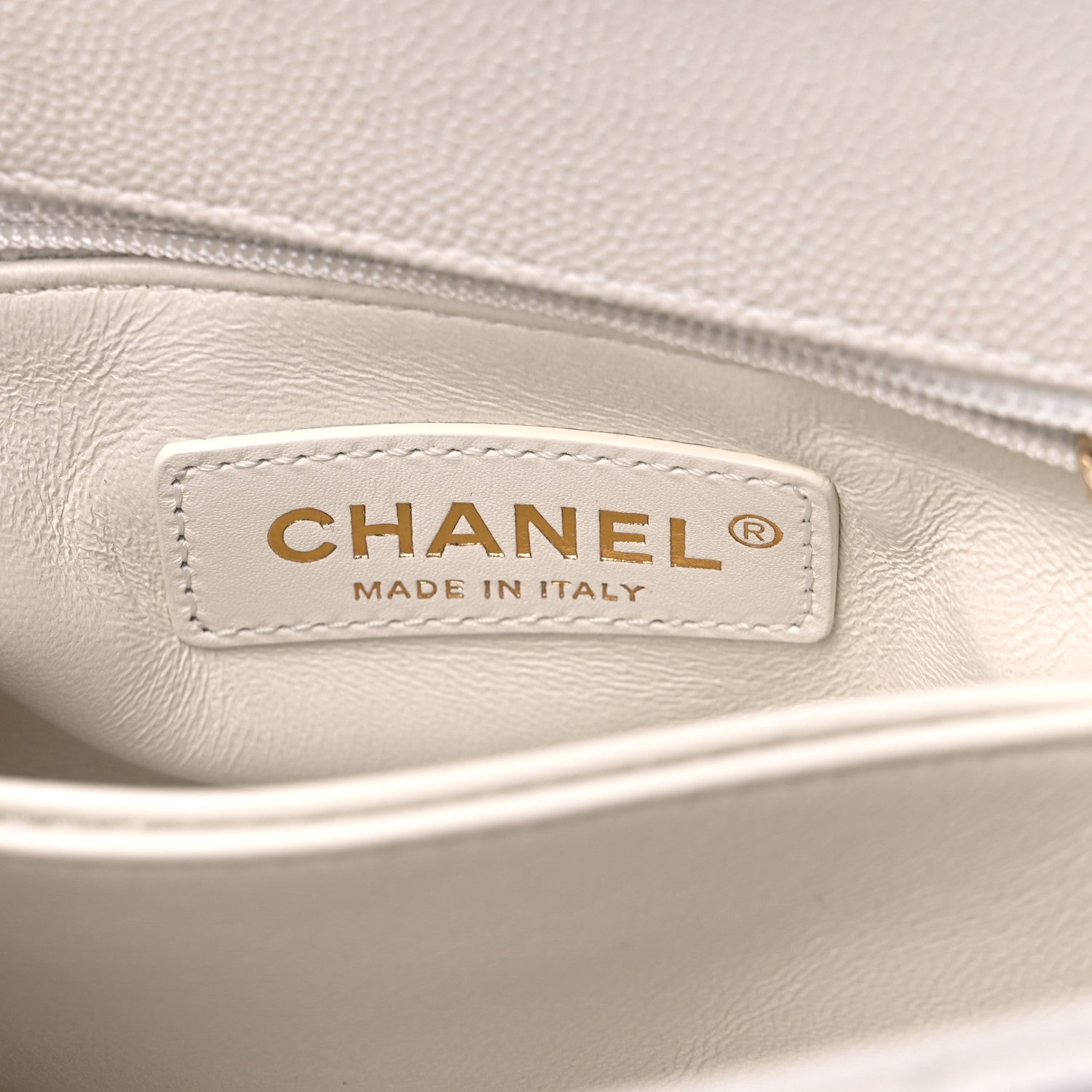 Chanel Caviar Quilted Extra Mini Coco Handle Flap White 6 of 12