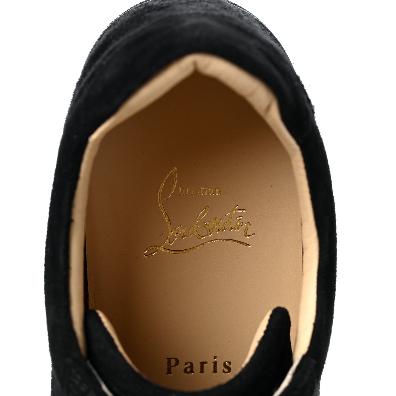 Christian Louboutin Veau Velours Spikes Womens Vieira Flat Sneakers 39 Black 7 of 7