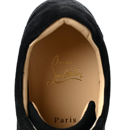Christian Louboutin Veau Velours Spikes Womens Vieira Flat Sneakers 39 Black 7 of 7