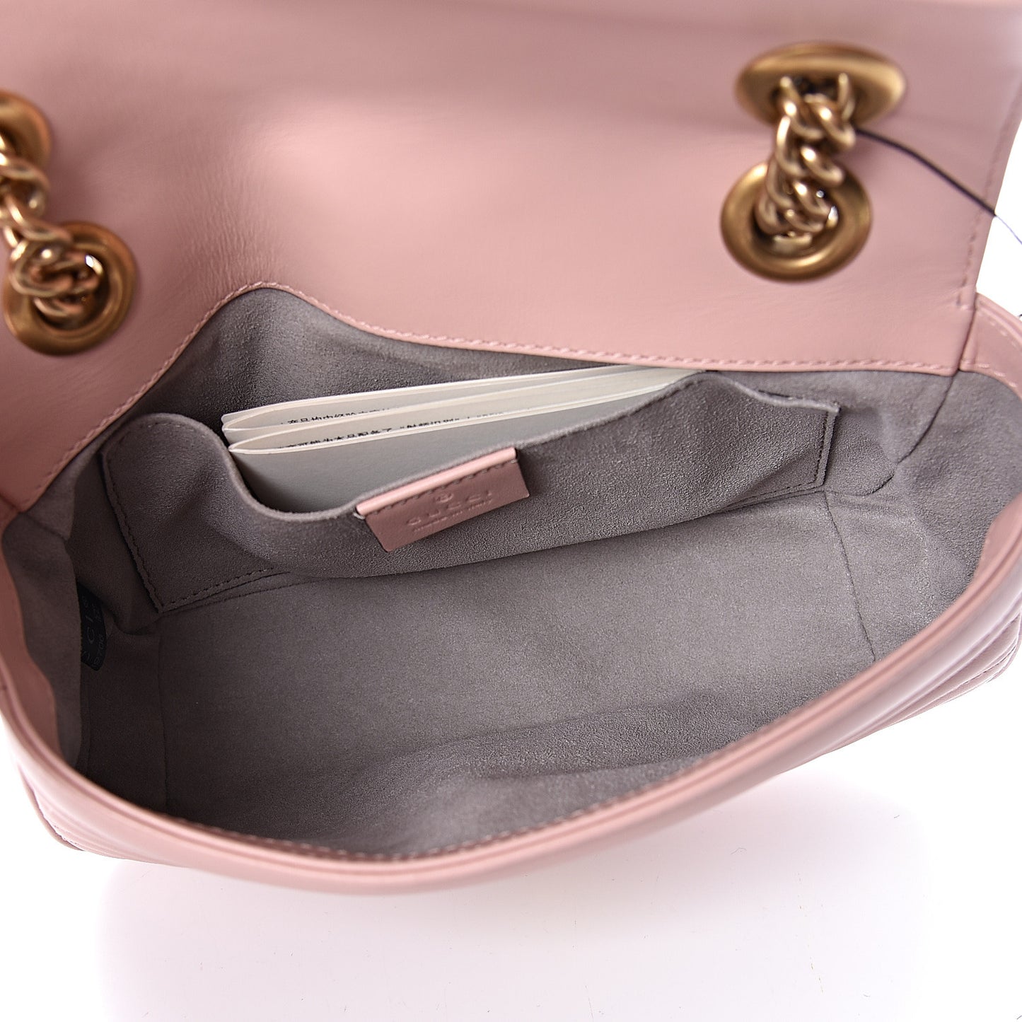 Calfskin Matelasse Mini GG Marmont Shoulder Bag Perfect Pink