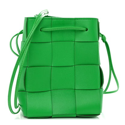 Bottega Veneta Nappa Maxi Intrecciato Small Cassette Bucket Bag Parakeet 1 of 9