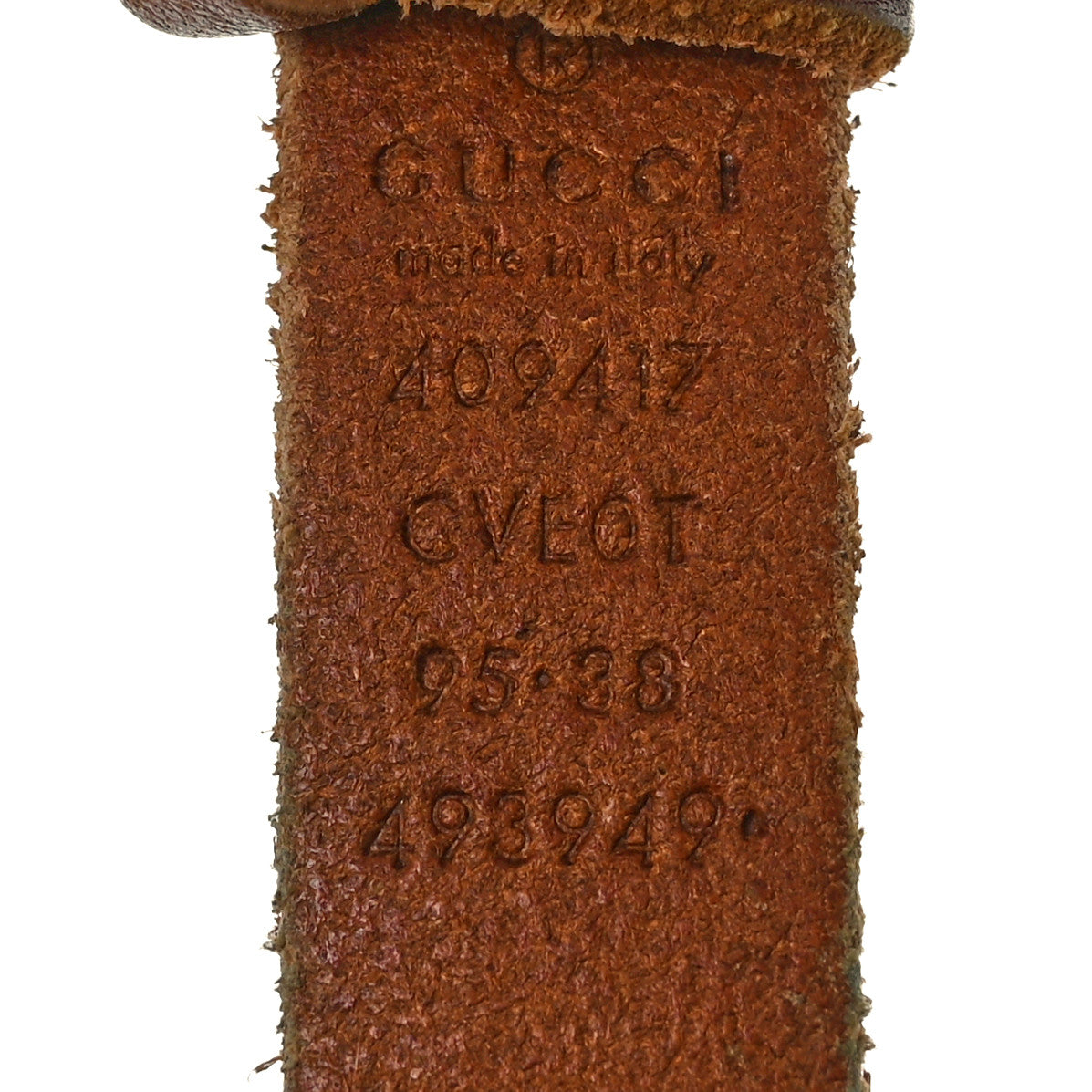 Faded Calfskin Double G 20mm Belt 95 38 Cuir