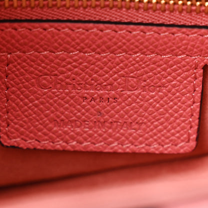 Christian Dior Grained Calfskin Saddle Bag Pink 6 of 10