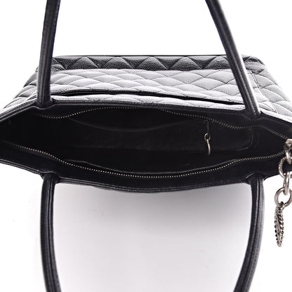 Chanel Caviar Quilted Medallion Tote Black 5 of 13