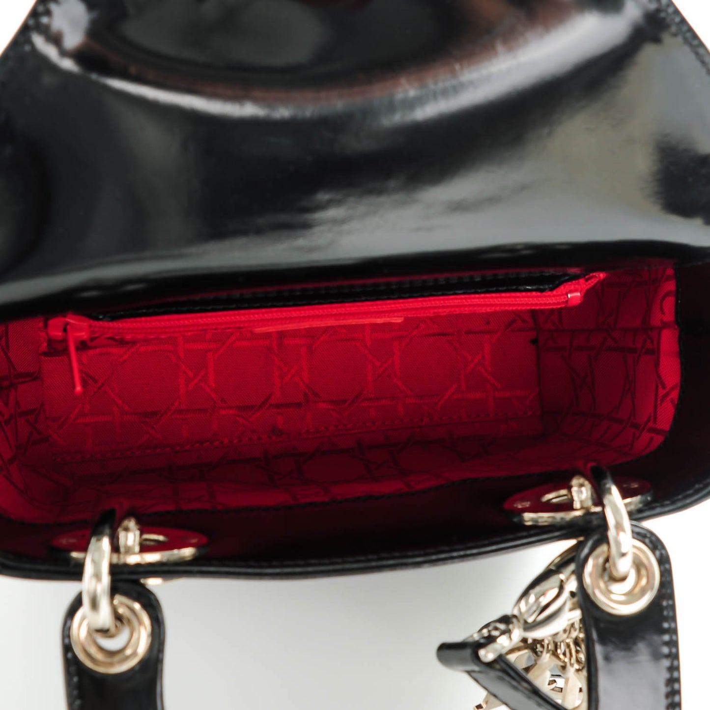 Patent Mini Lady Dior Black