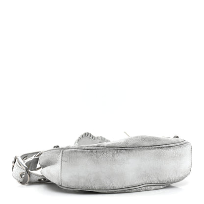 Balenciaga Agneau Arena Dirty Effect Le Cagole Shoulder Bag XS Optic White 4 of 12
