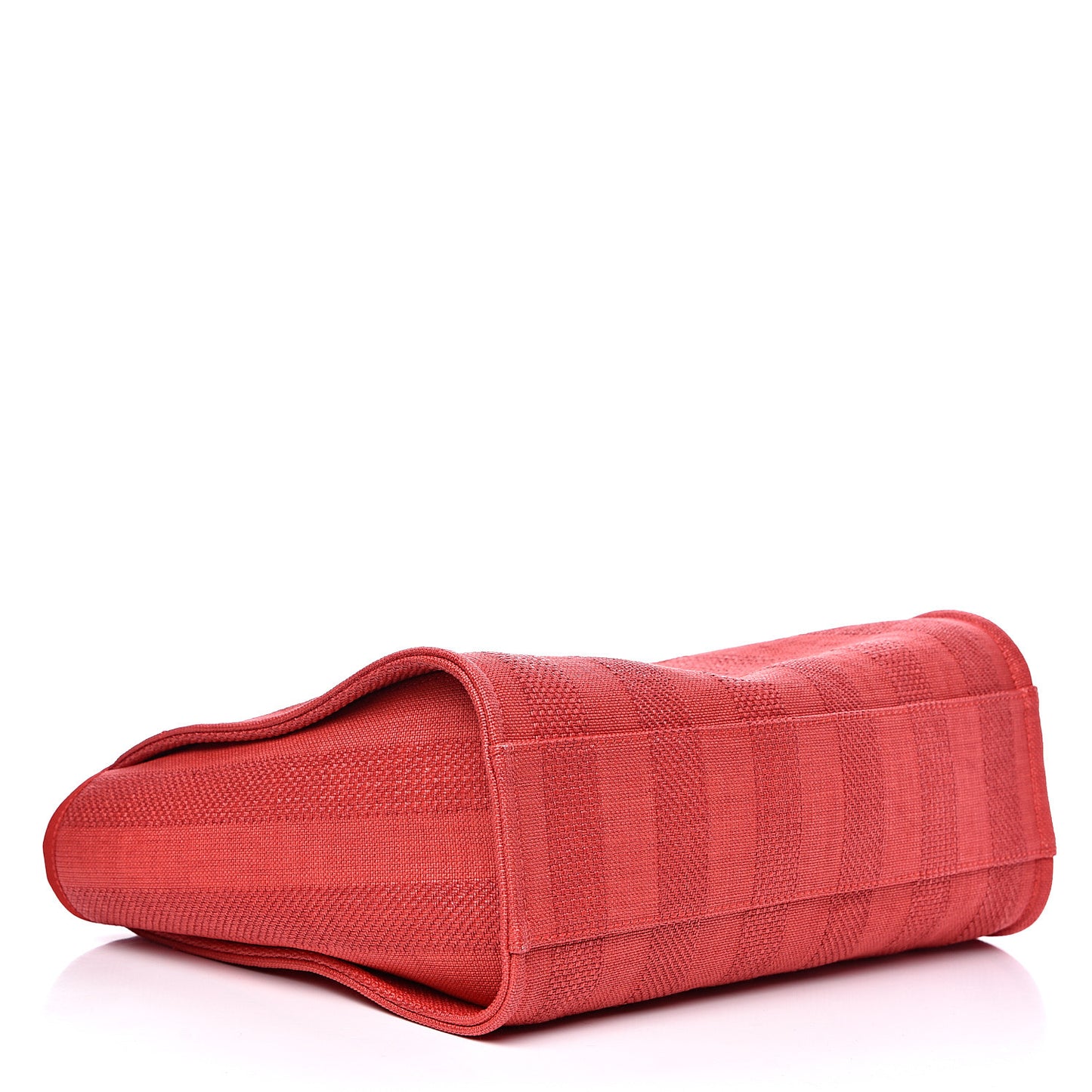 Mixed Fibers Striped Small Deauville Tote Red