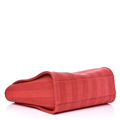 Chanel Mixed Fibers Striped Small Deauville Tote Red 4 of 11