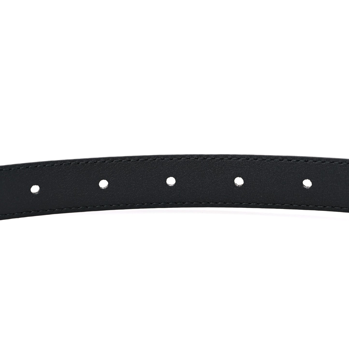 Azalea Calfskin Enamel Monochrome Double G 20mm Belt 95 38 Black