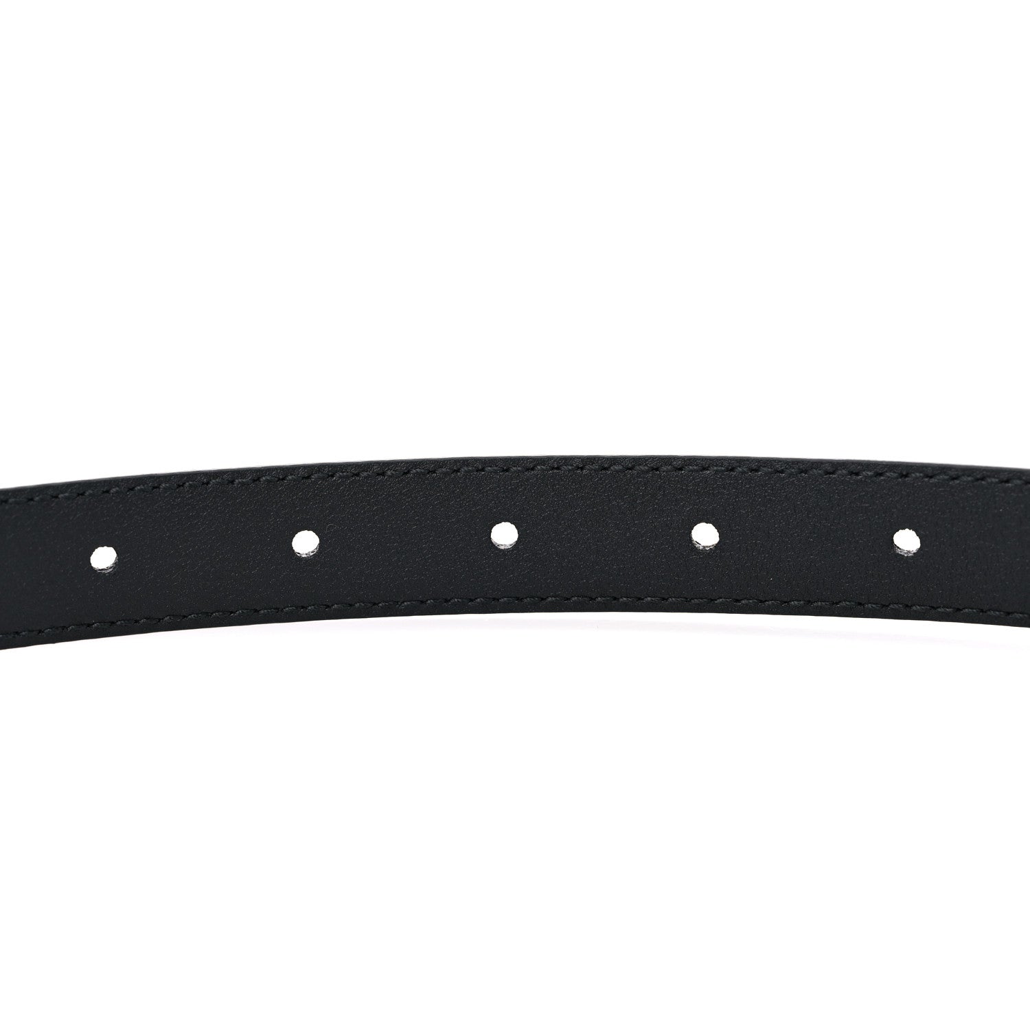 Gucci Azalea Calfskin Enamel Monochrome Double G 20mm Belt 95 38 Black 4 of 4