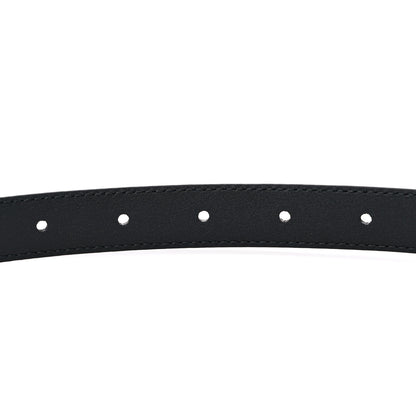Gucci Azalea Calfskin Enamel Monochrome Double G 20mm Belt 95 38 Black 4 of 4