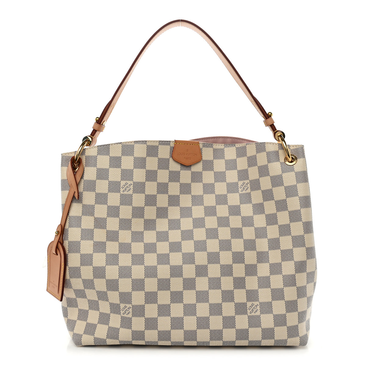 Louis Vuitton Damier Azur Graceful PM Rose Ballerine 1 of 9