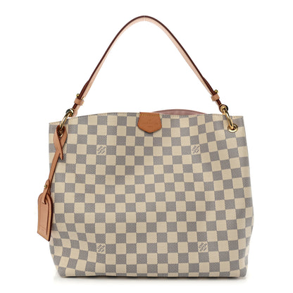 Louis Vuitton Damier Azur Graceful PM Rose Ballerine 1 of 9